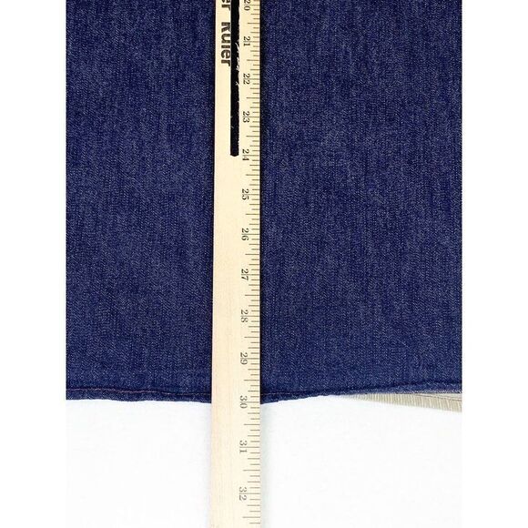 Vintage Tommy Hilfiger Jeans Shirt Large Blue Denim Corduroy Color Block - Picture 7 of 7